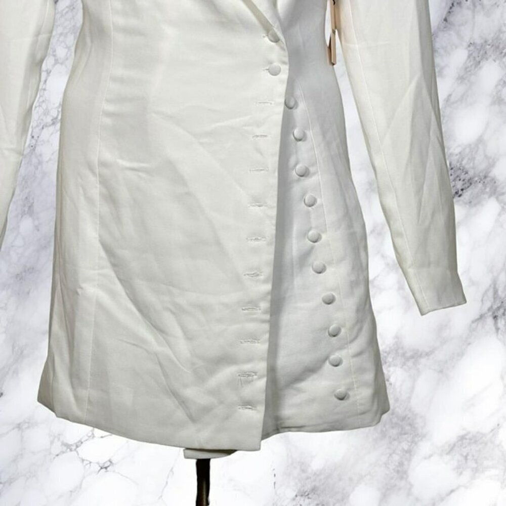 Superdown Armida Button Blazer Dress - Ivory - Picture 10 of 12